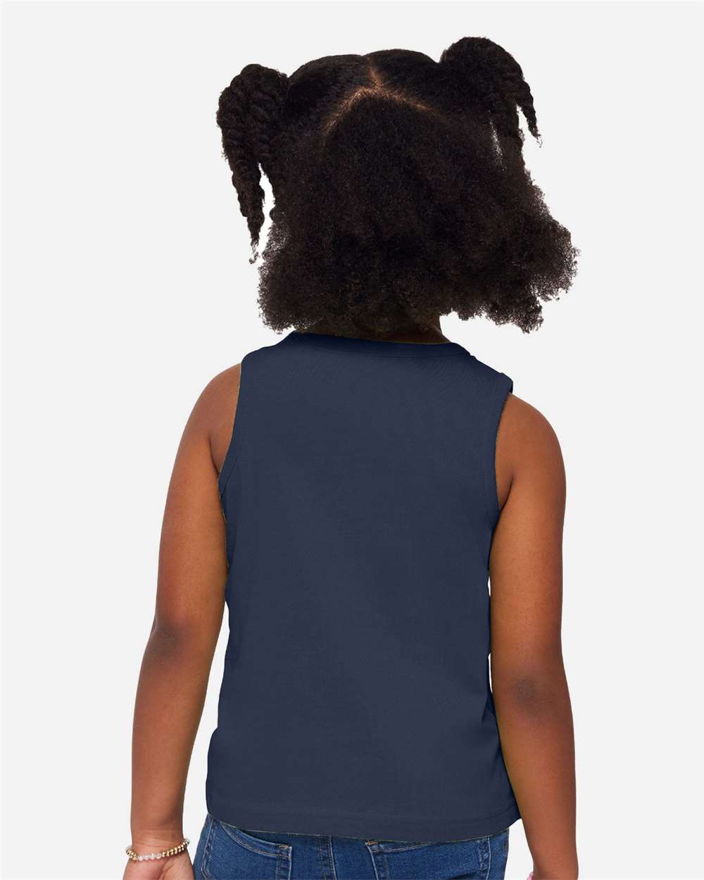 Toddler Fine Jersey Tank - OnModelBack - B08538963 - Denim