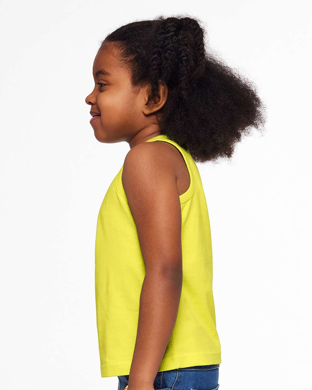 Toddler Fine Jersey Tank - OnModelSide - B08538403 - Yellow
