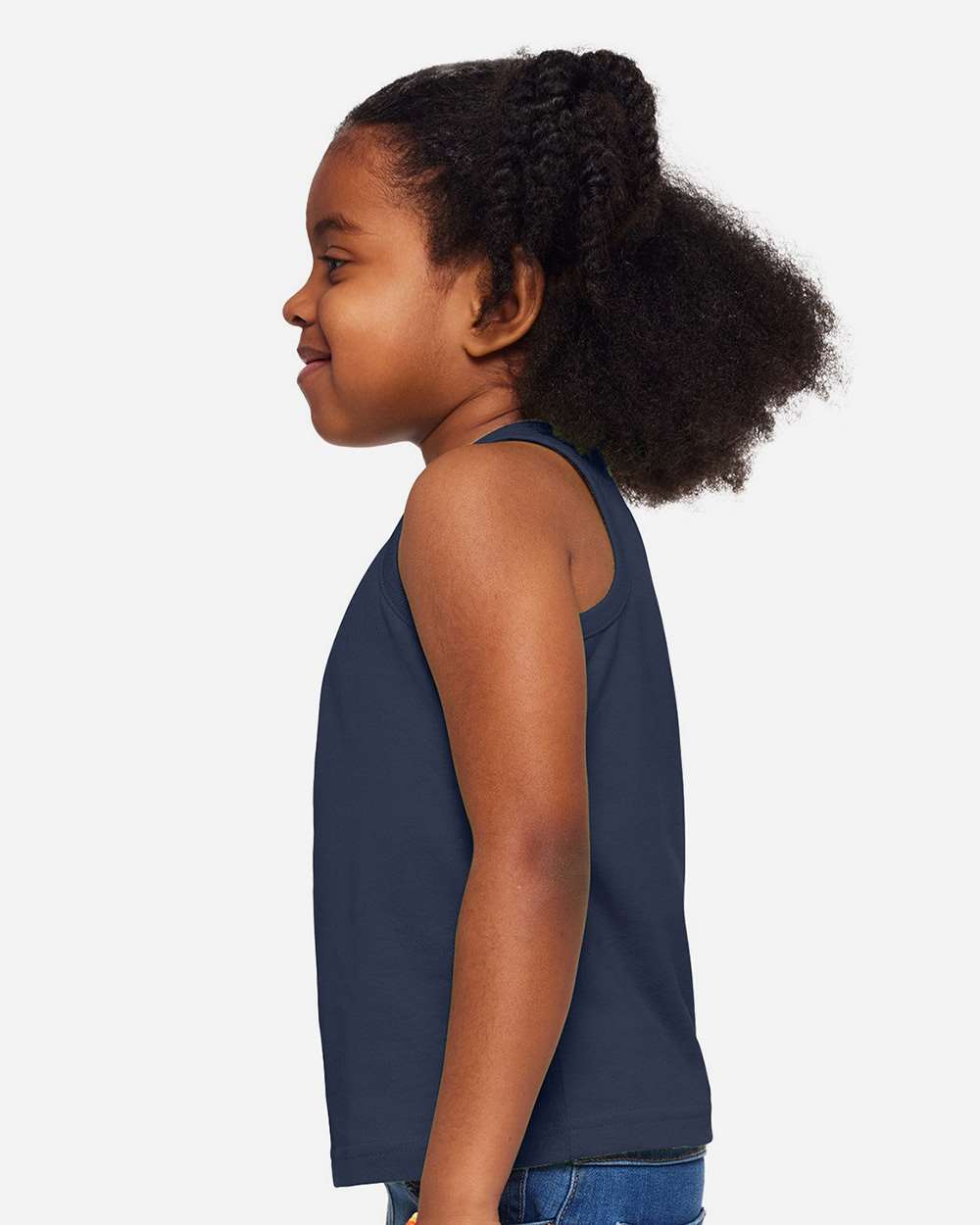 Toddler Fine Jersey Tank - OnModelSide - B08538963 - Denim