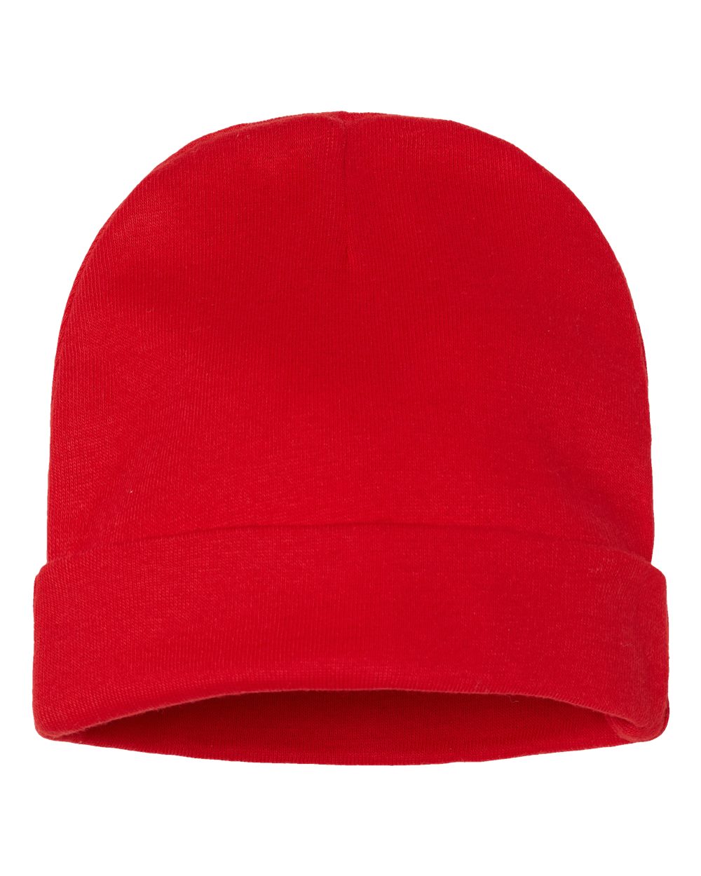 Infant Baby Rib Beanie - Front - B84638700 - Red