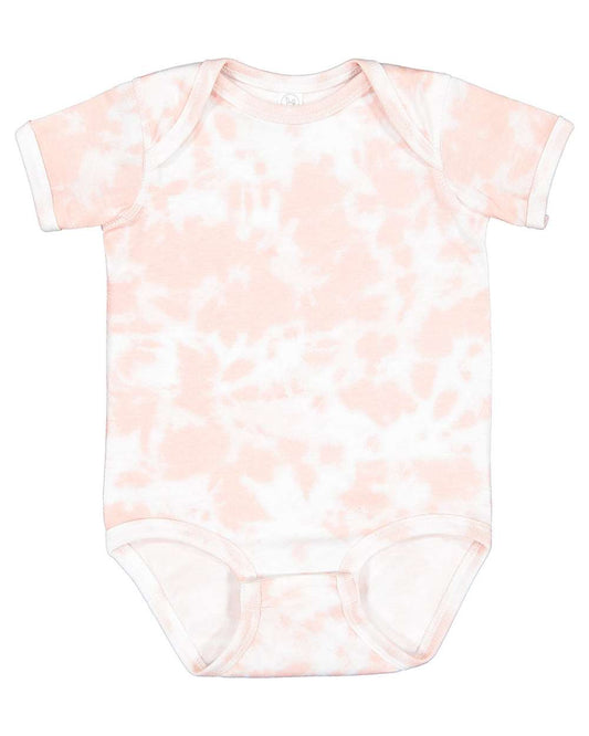 Infant Fine Jersey Bodysuit - Extended Colors - Front - B09338301 - Rose Tie Dye