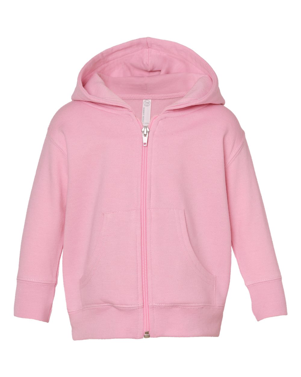 Infant Full-Zip Fleece Hoodie Sweatshirt - Front - B86838302 - Pink