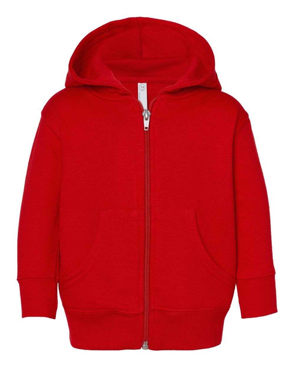 Infant Full-Zip Fleece Hoodie Sweatshirt - Front - B86838703 - Red