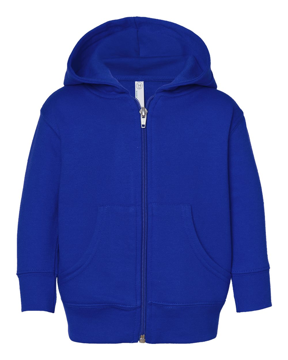 Infant Full-Zip Fleece Hoodie Sweatshirt - Front - B86838754 - Royal