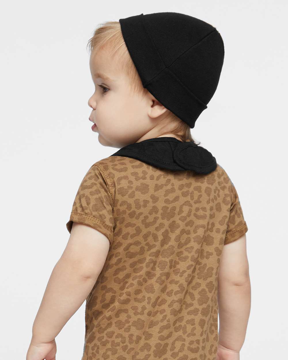 Infant Premium Jersey Bib - OnModelBack - B36938500 - Black