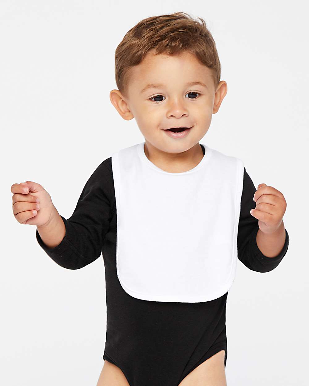 Infant Premium Jersey Bib - OnModelFront - B36938000 - White
