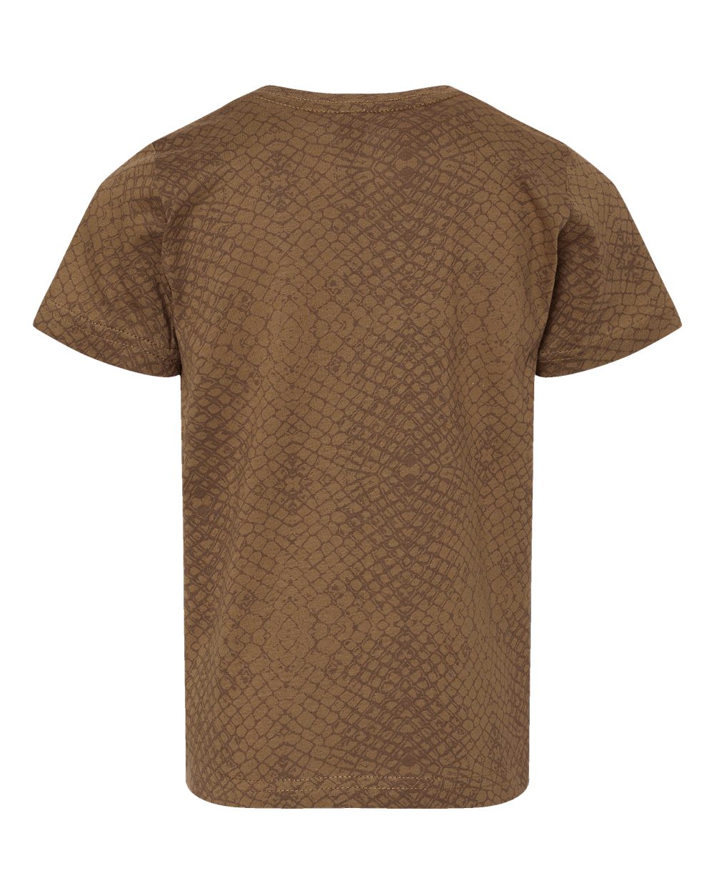 Toddler Fine Jersey Tee - Back - B31838203 - Brown Reptile