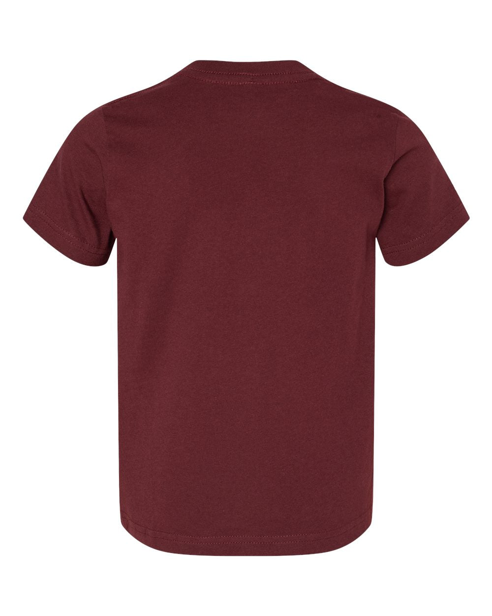 Toddler Fine Jersey Tee - Back - B31838523 - Maroon