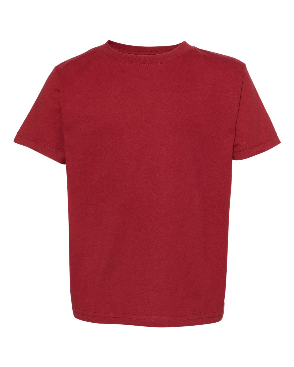 Toddler Fine Jersey Tee - Front - B31838063 - Garnet