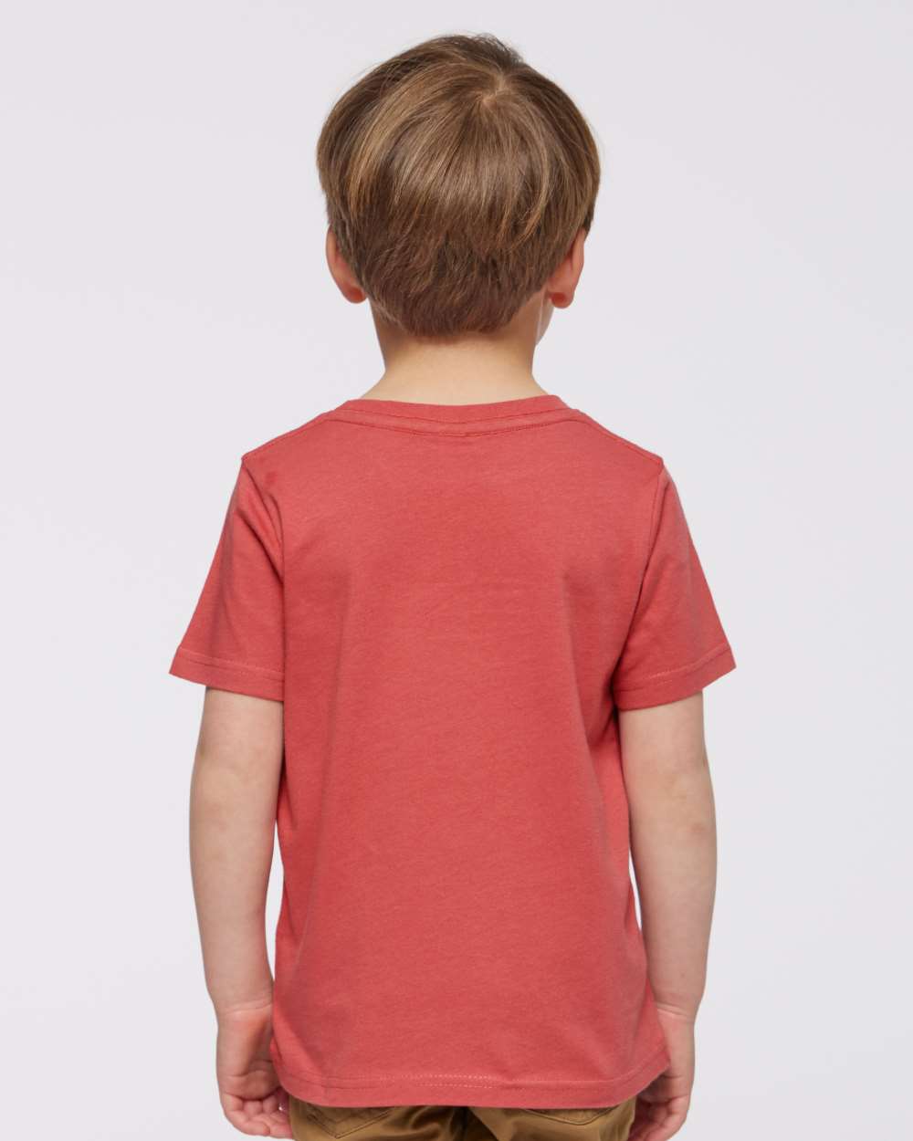 Toddler Fine Jersey Tee - OnModelBack - B31838443 - Passionfruit
