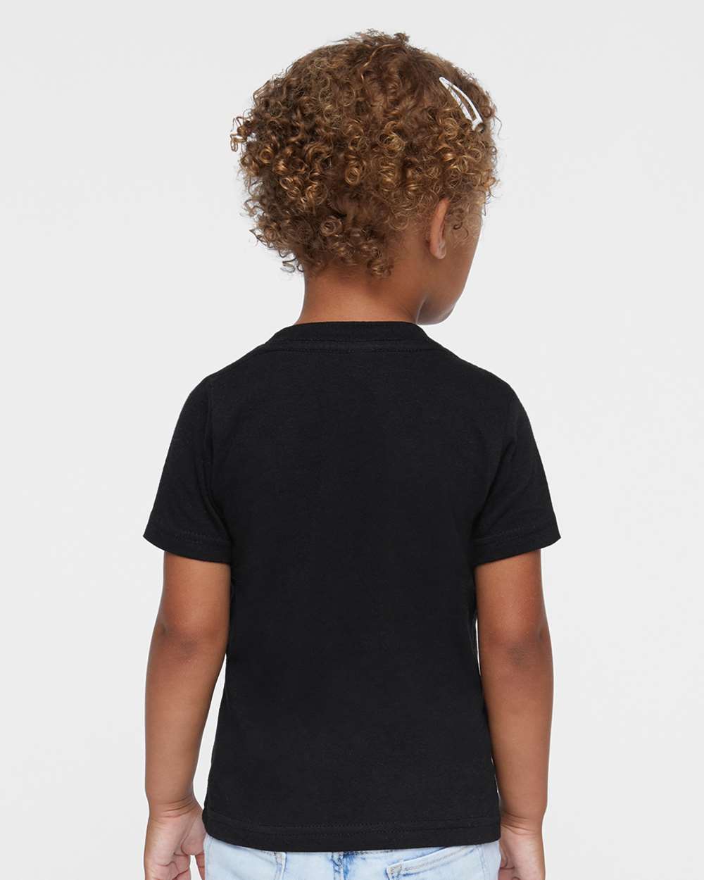 Toddler Fine Jersey Tee - OnModelBack - B31838503 - Black