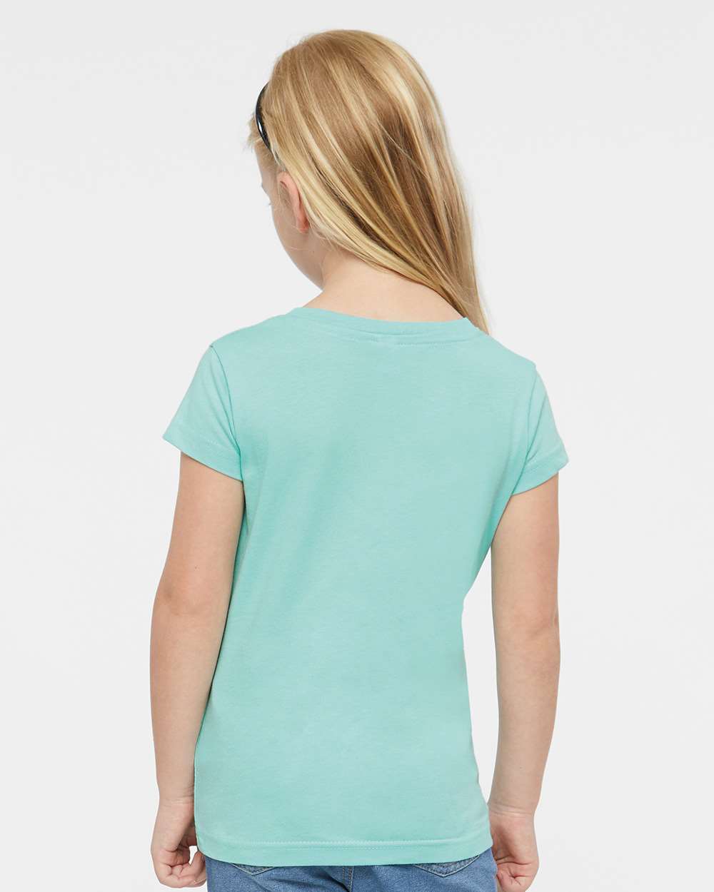 Toddler Girls Fine Jersey Tee - OnModelBack - B32038384 - Chill