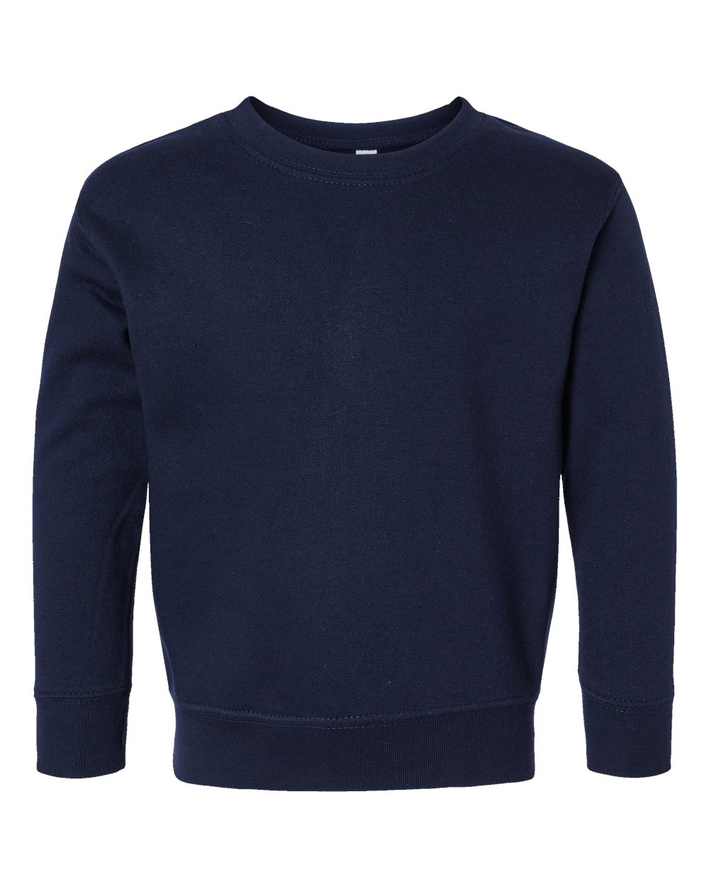 Toddler Fleece Crewneck Sweatshirt - Front - B32938653 - Navy