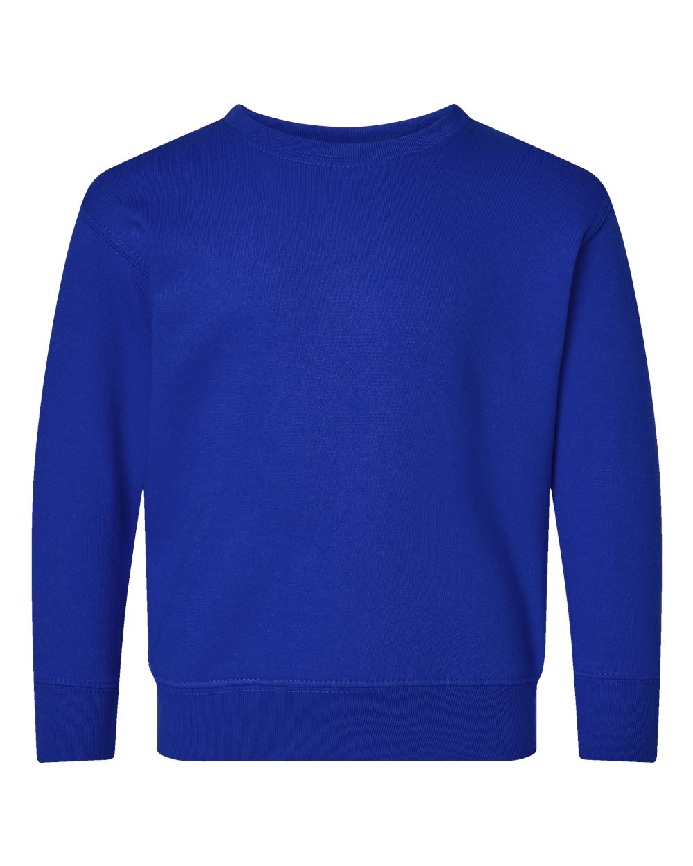 Toddler Fleece Crewneck Sweatshirt - Front - B32938753 - Royal