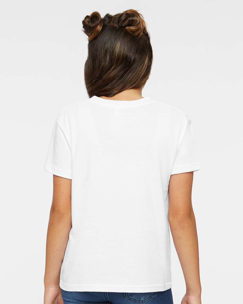 Youth Juvy T-Shirt - OnModelBack - B33838006 - White