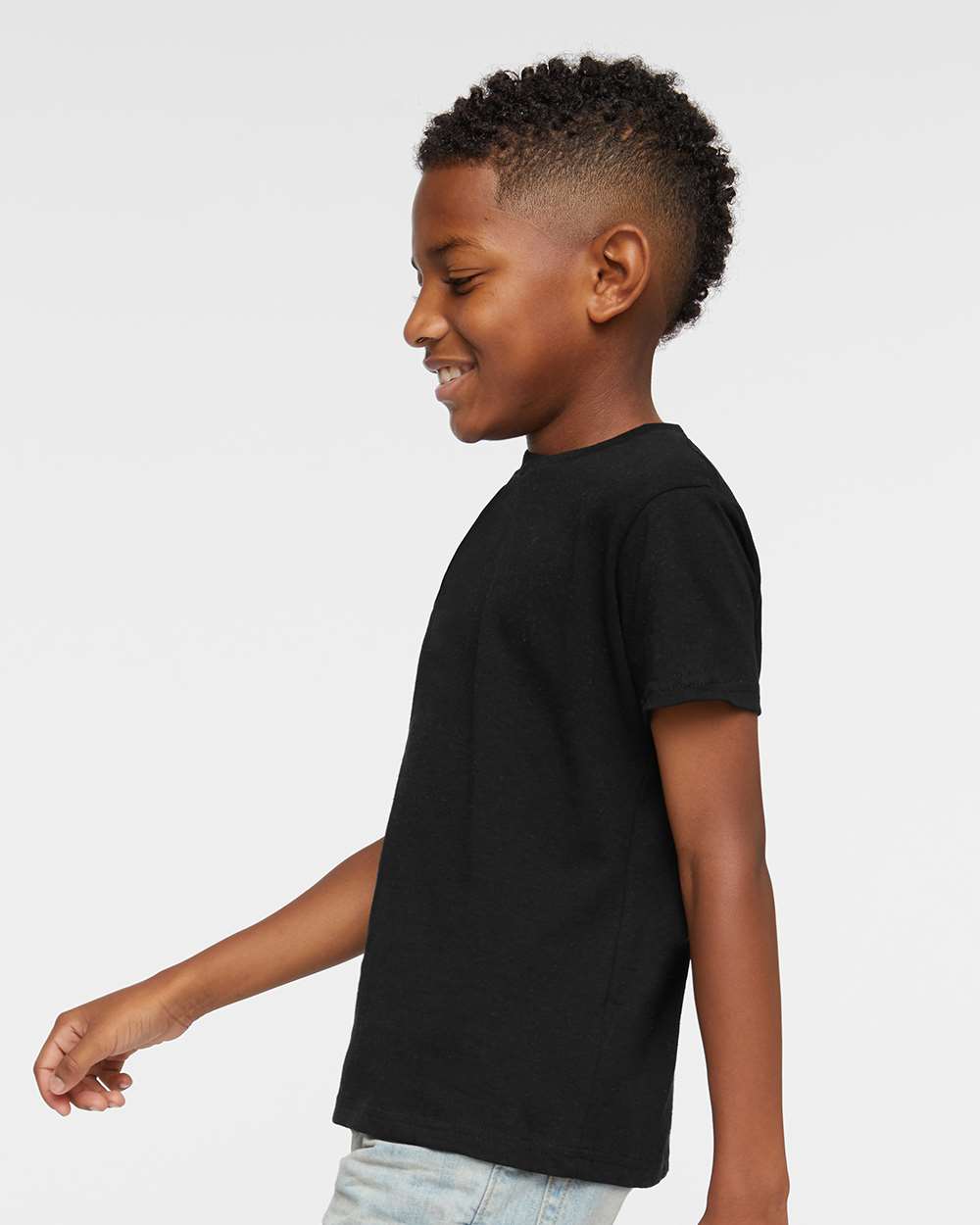 Youth Juvy T-Shirt - OnModelSide - B33838506 - Black