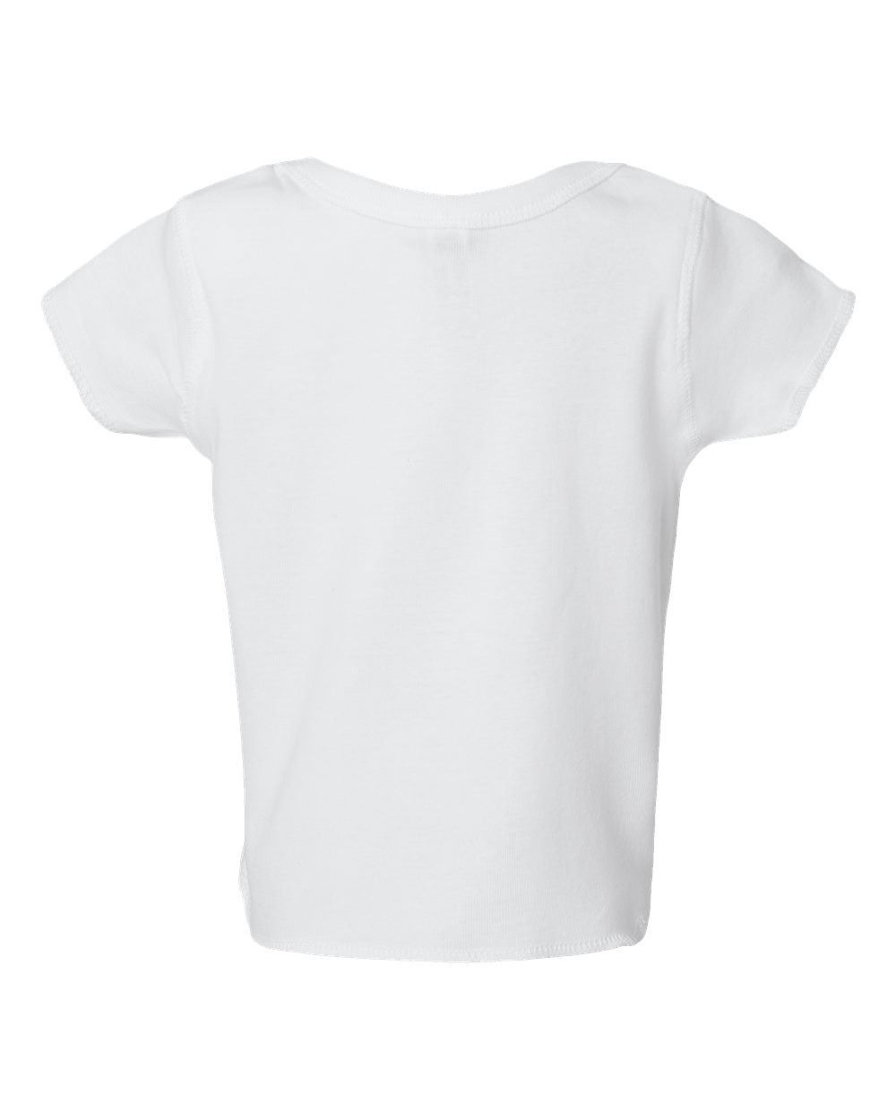 Infant Baby Rib Tee - Back - B35538001 - White