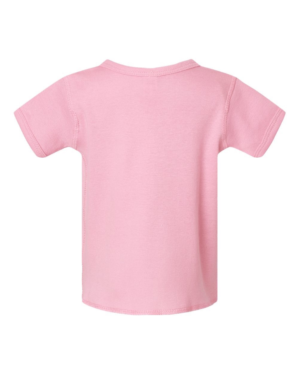 Infant Baby Rib Tee - Back - B35538301 - Pink