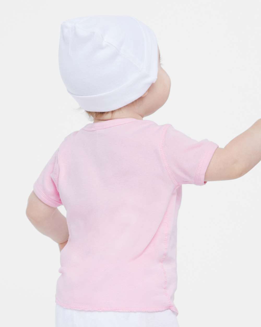 Infant Baby Rib Tee - OnModelBack - B35538301 - Pink