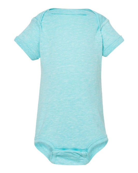 Infant Harborside Mélange Bodysuit - Front - B01538251 - Caribbean Melange