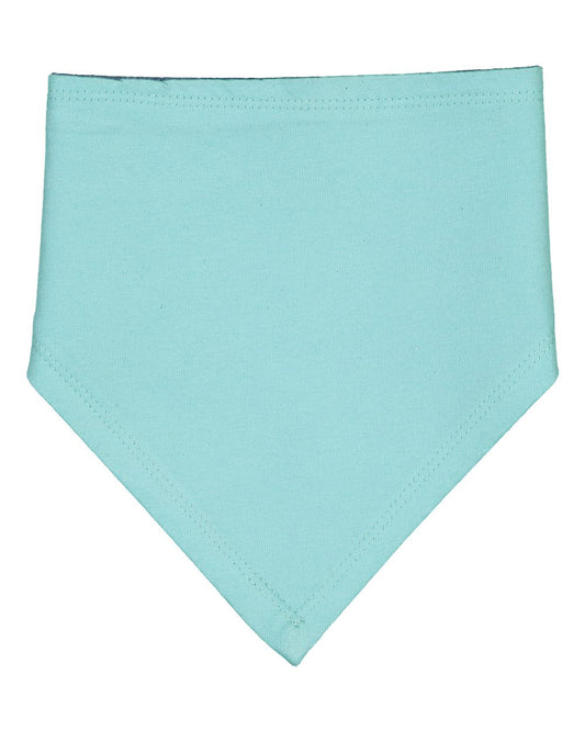 Infant Premium Jersey Bandana Bib - Front - B02938380 - Chill/ Indigo