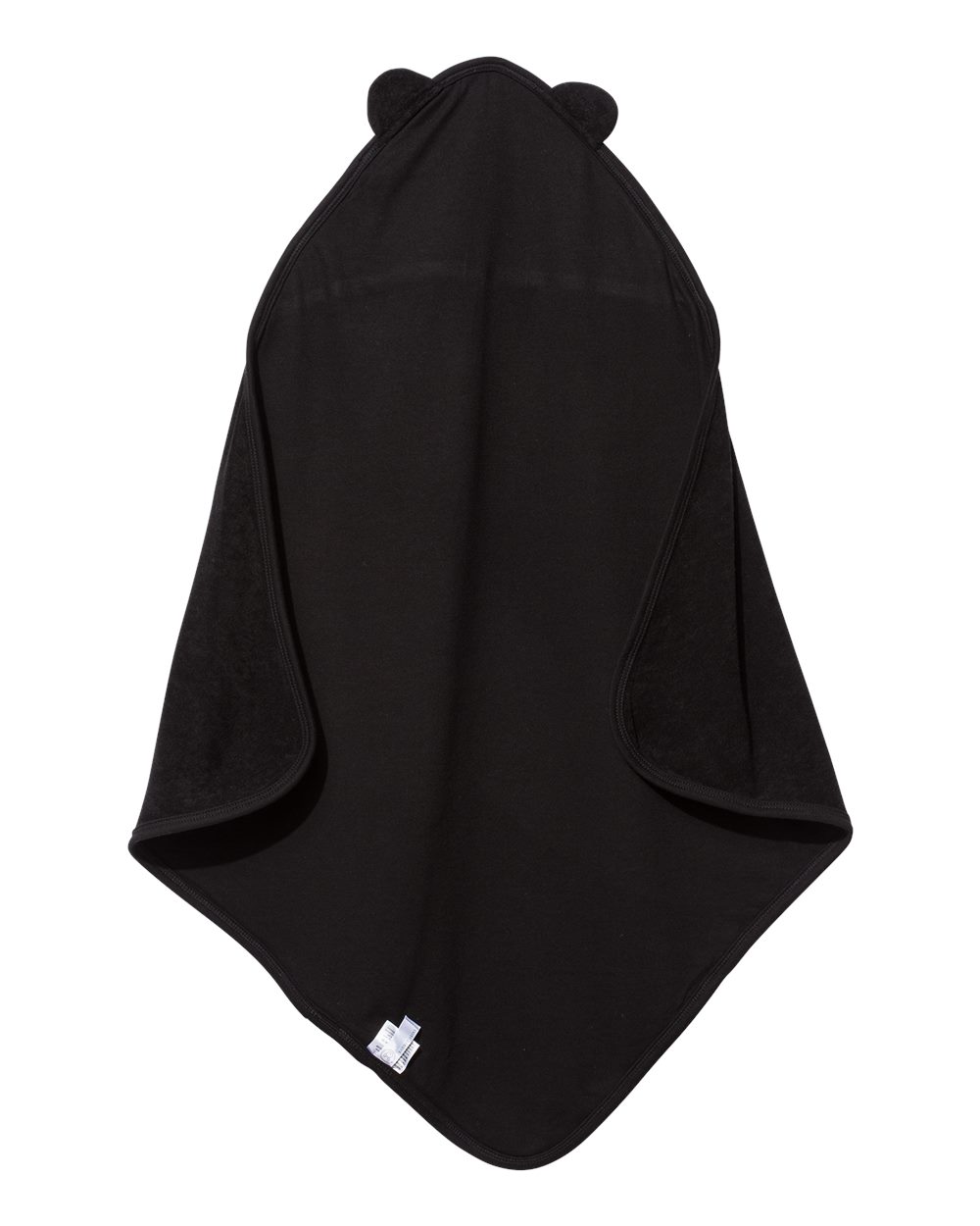 Terry Cloth Hooded Towel with Ears - Back - B03038500 - Black