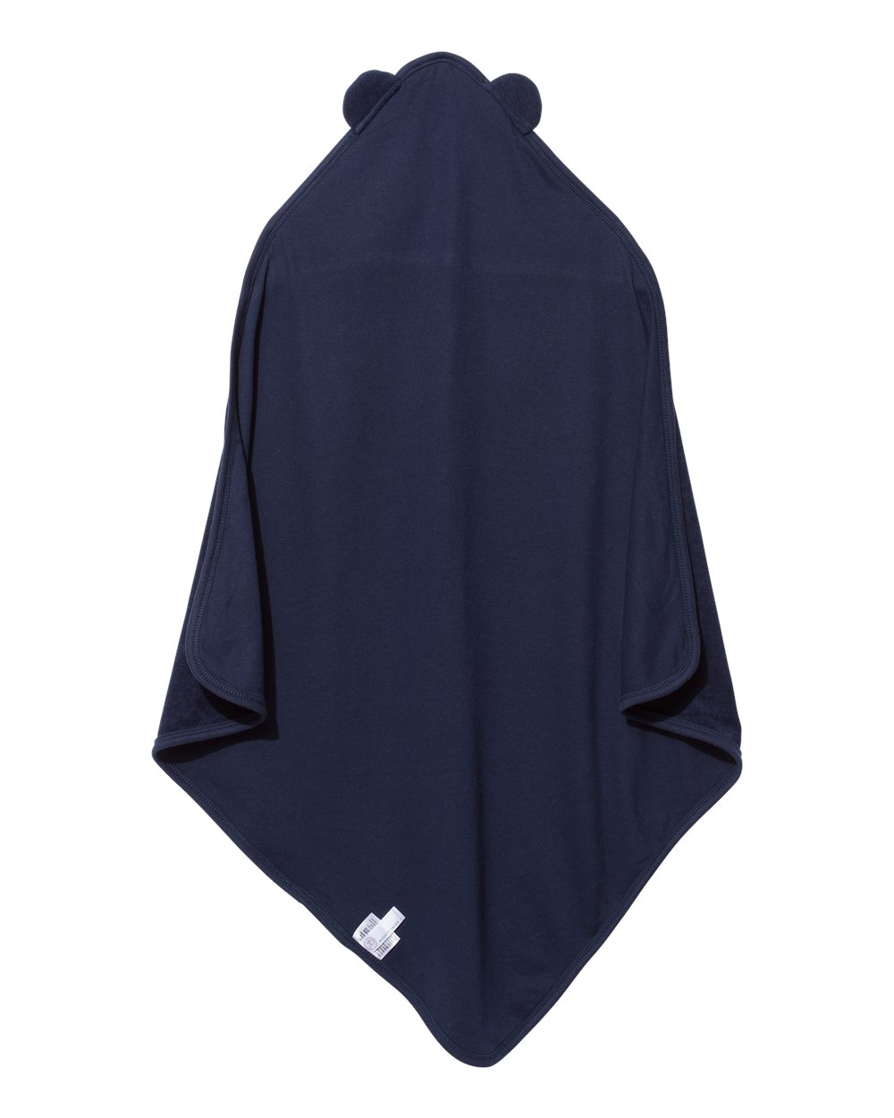 Terry Cloth Hooded Towel with Ears - Back - B03038650 - Navy