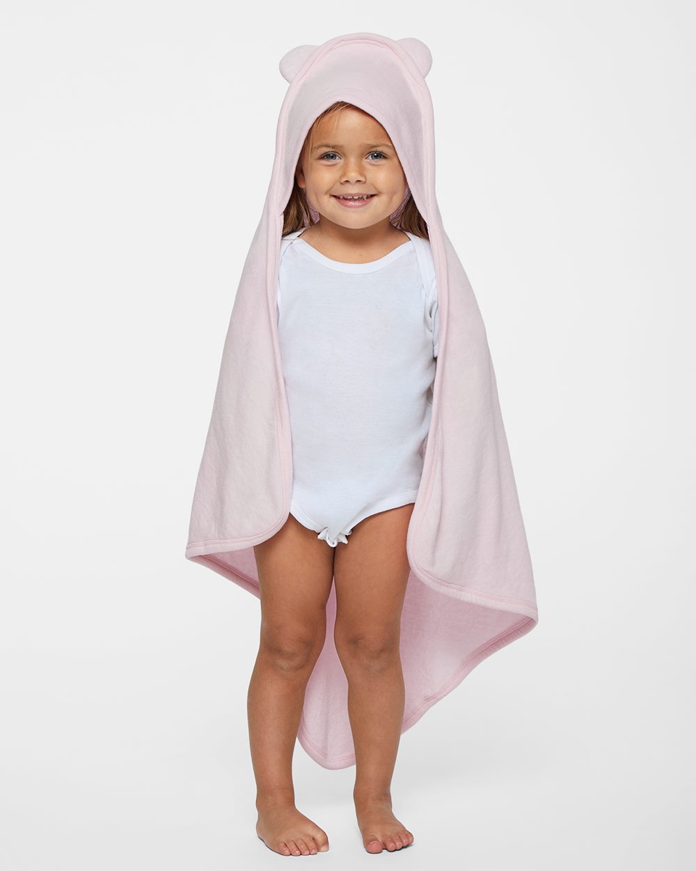 Terry Cloth Hooded Towel with Ears - styleImage