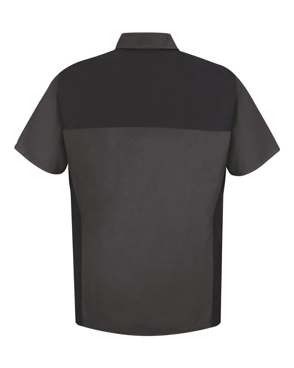 Men's Short Sleeve Motorsports Shirt - Back - B81530083 - Charcoal/ Black