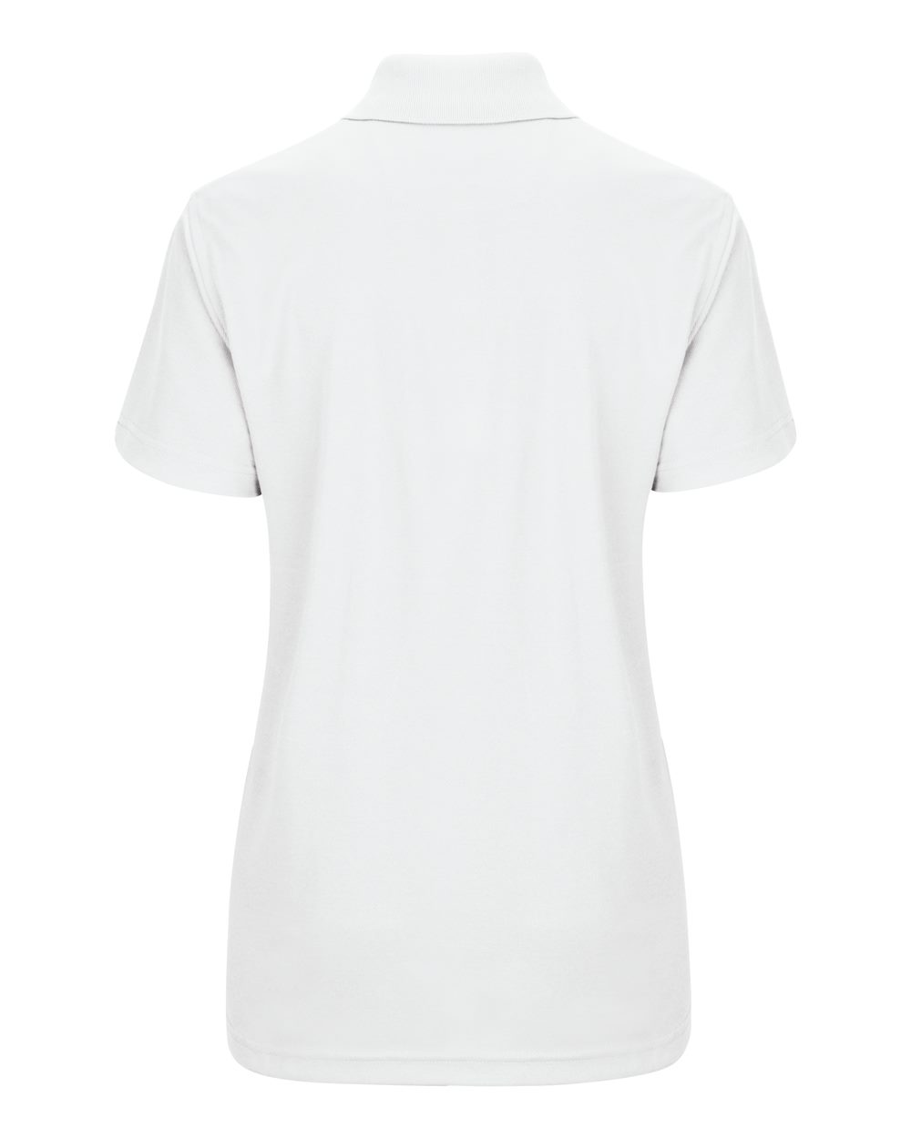 Women's Performance Knit Pocketless Core Polo - Back - B54230000 - White