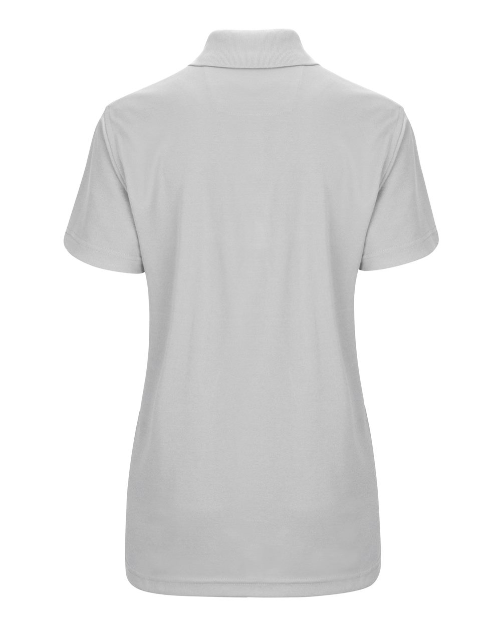 Women's Performance Knit Pocketless Core Polo - Back - B54230080 - Silver