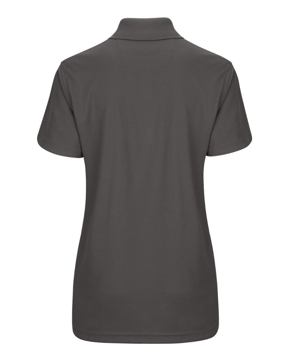 Women's Performance Knit Pocketless Core Polo - Back - B54230090 - Charcoal