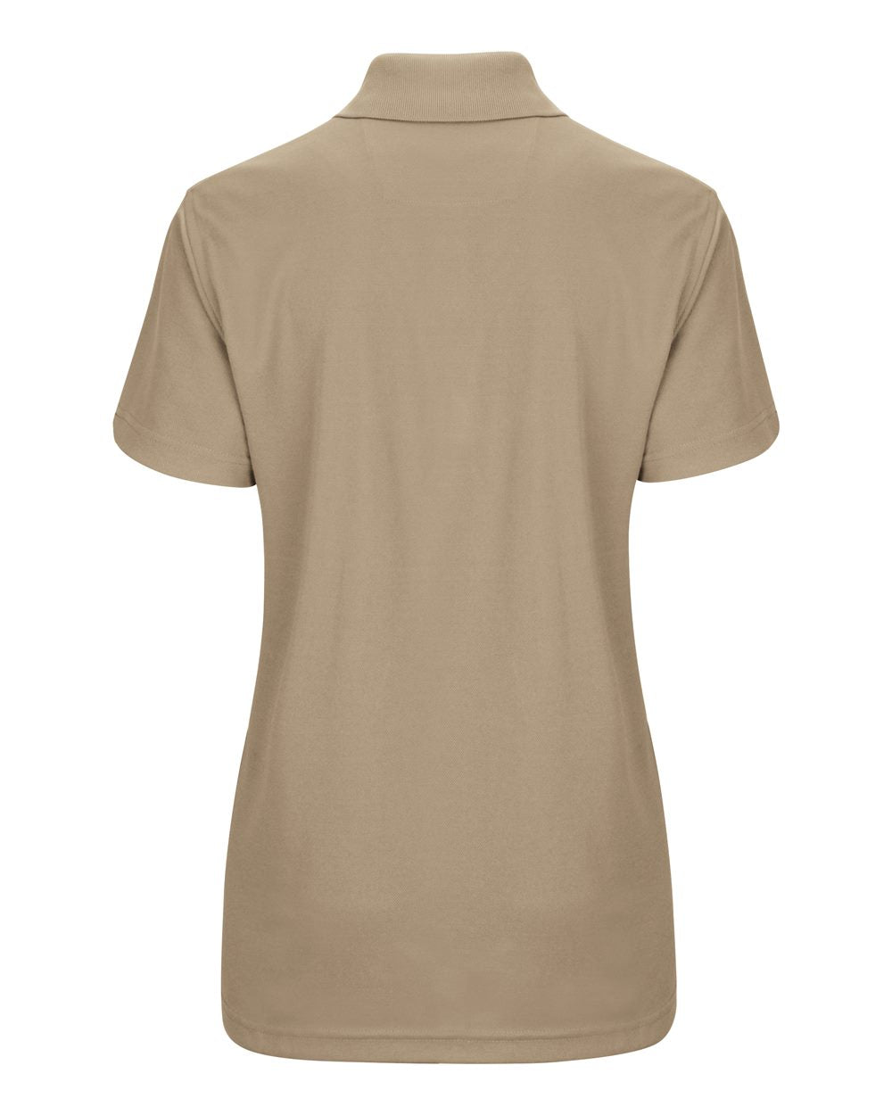 Women's Performance Knit Pocketless Core Polo - Back - B54230240 - Khaki