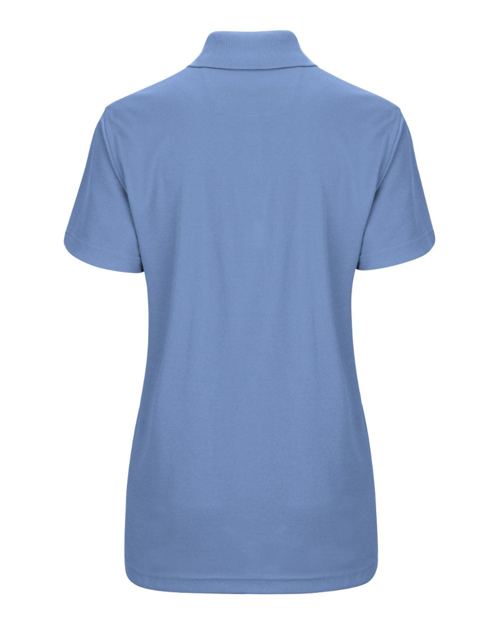 Women's Performance Knit Pocketless Core Polo - Back - B54230280 - Medium Blue