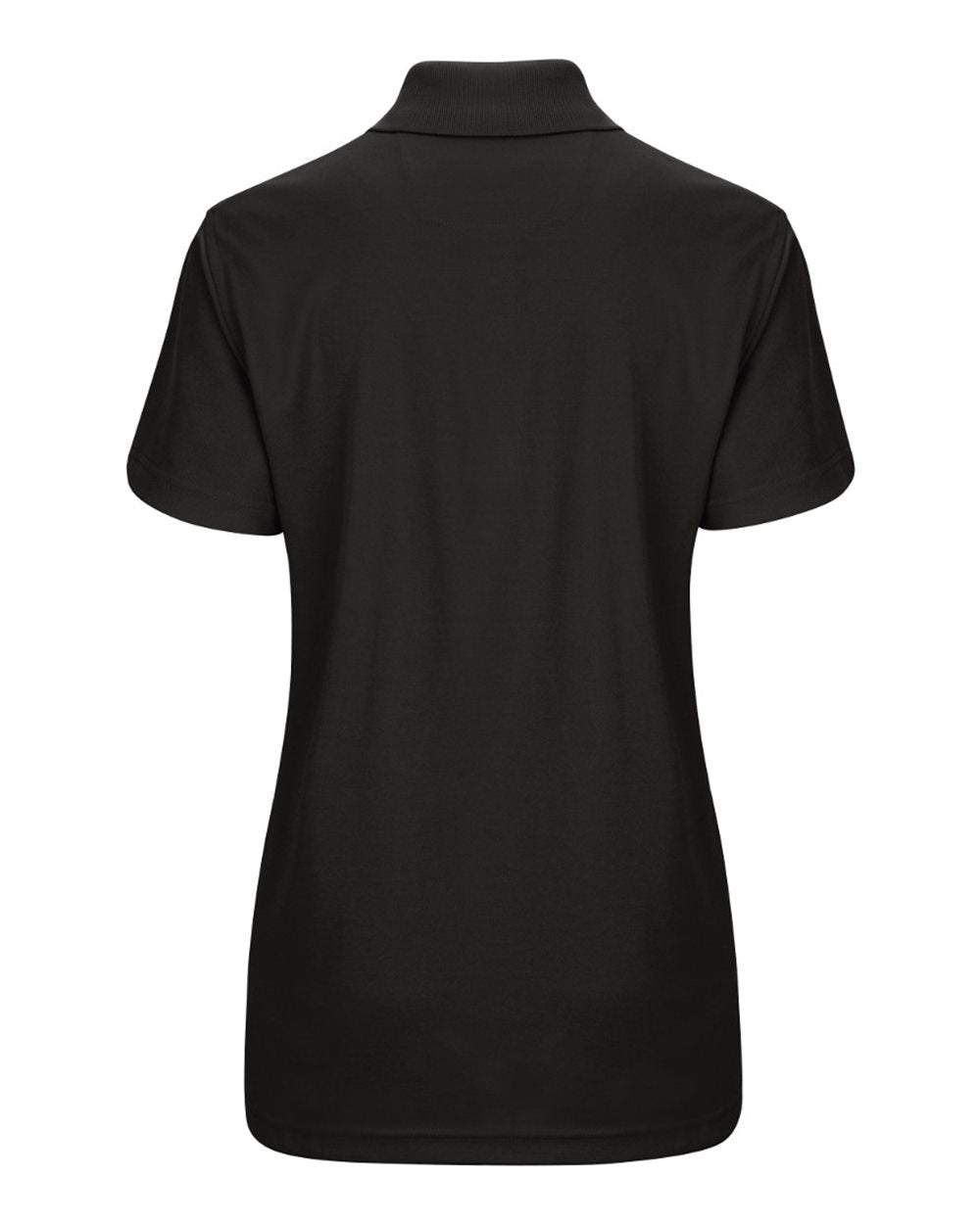 Women's Performance Knit Pocketless Core Polo - Back - B54230503 - Black