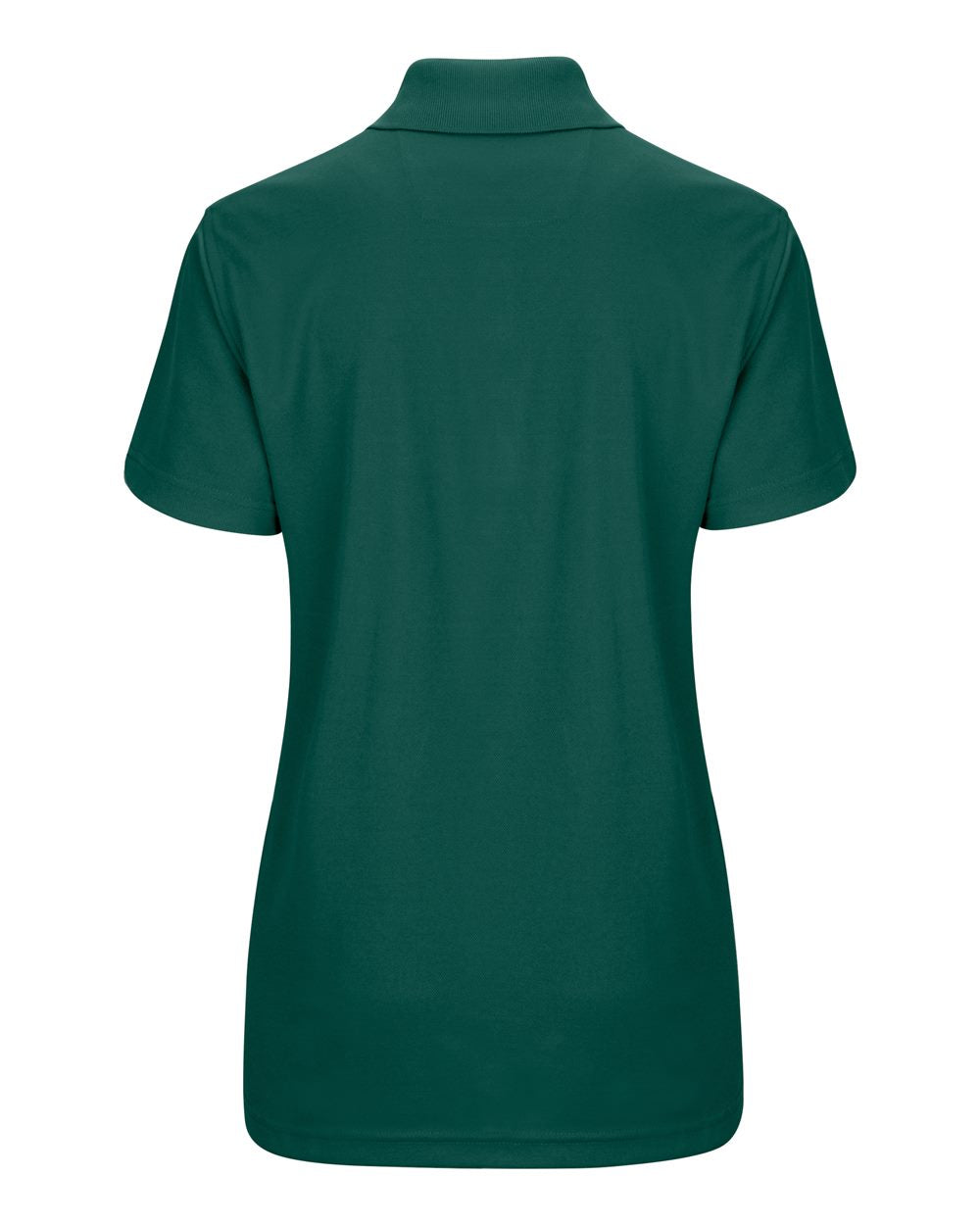 Women's Performance Knit Pocketless Core Polo - Back - B54230540 - Hunter Green