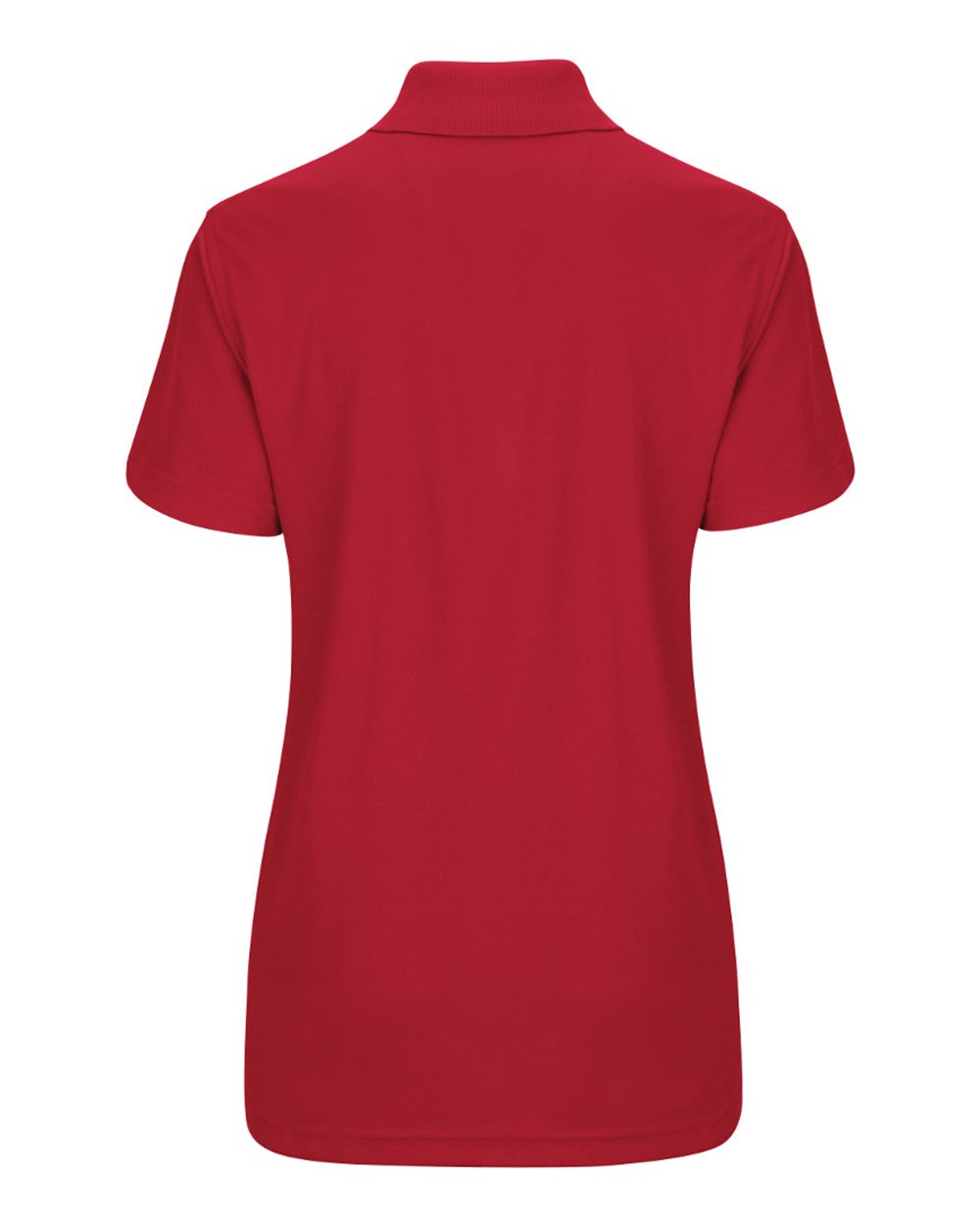 Women's Performance Knit Pocketless Core Polo - Back - B54230700 - Red