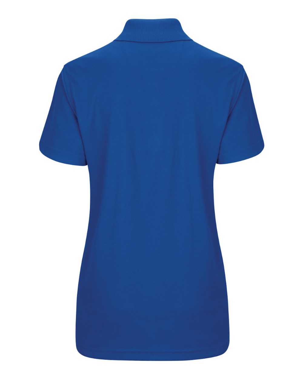Women's Performance Knit Pocketless Core Polo - Back - B54230750 - Royal