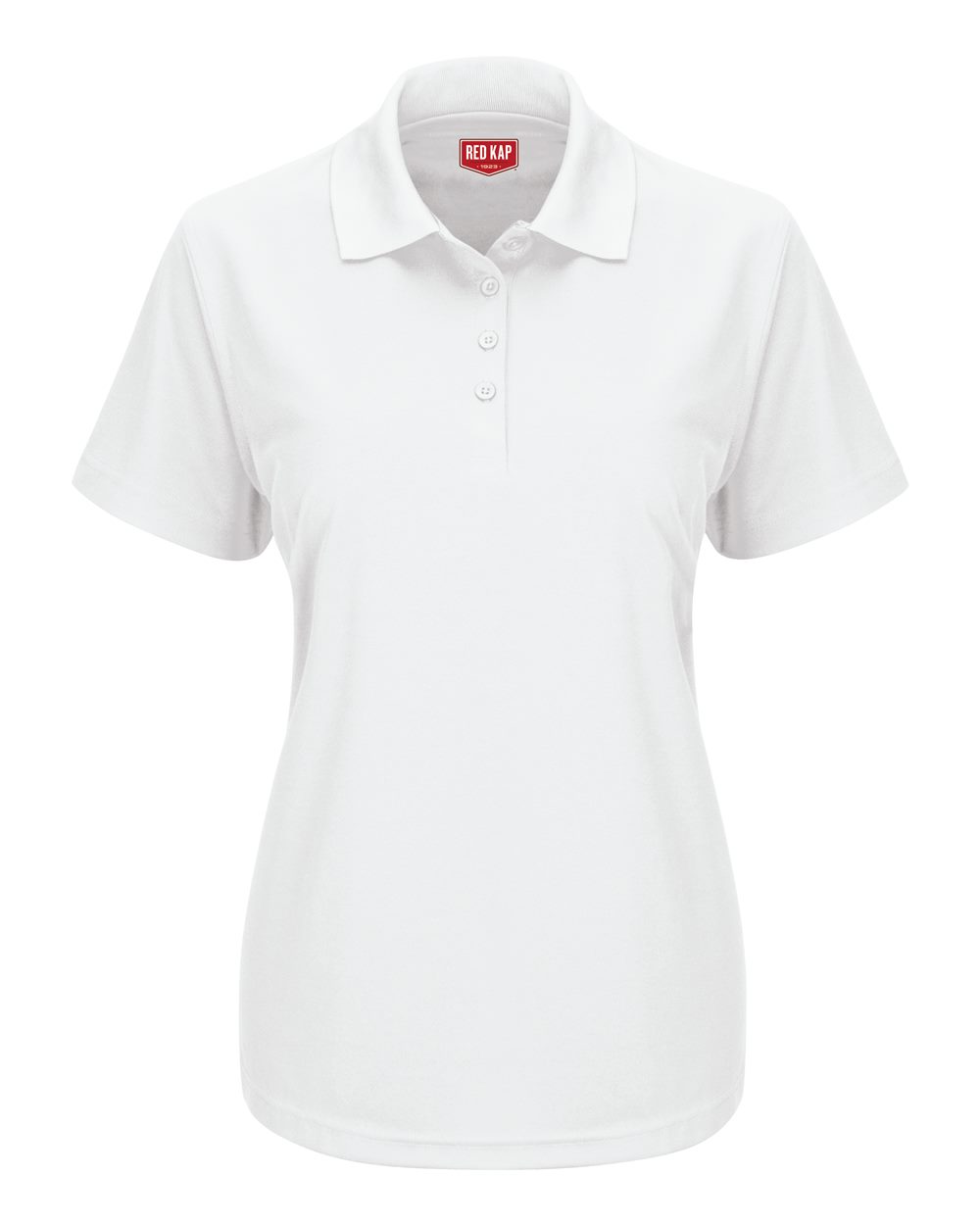 Women's Performance Knit Pocketless Core Polo - Front - B54230000 - White