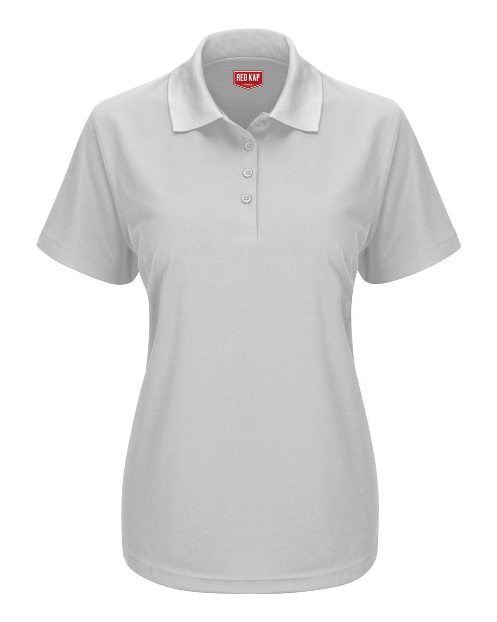 Women's Performance Knit Pocketless Core Polo - Front - B54230080 - Silver
