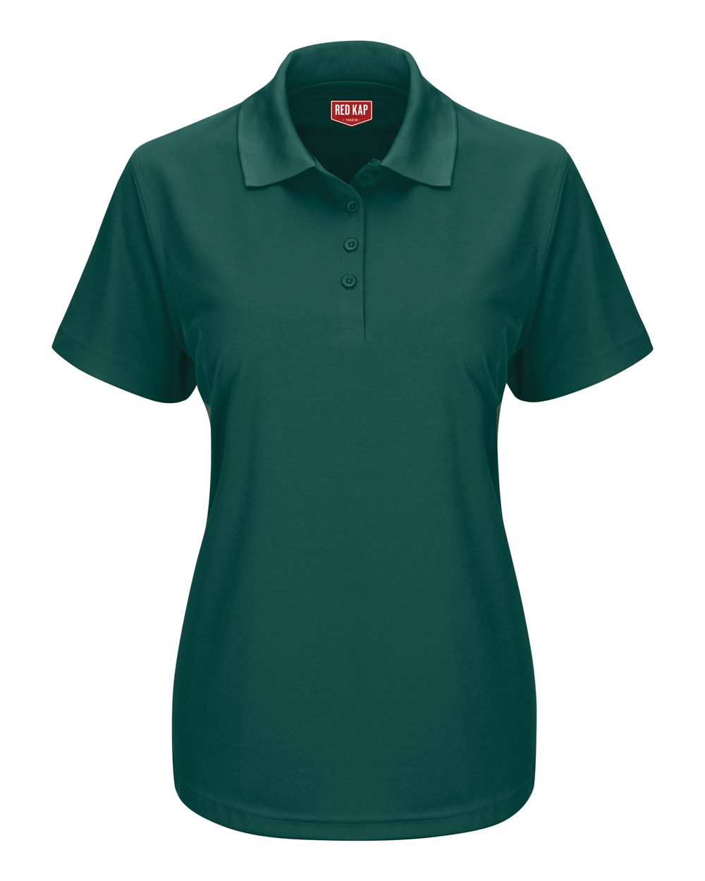 Women's Performance Knit Pocketless Core Polo - Front - B54230540 - Hunter Green