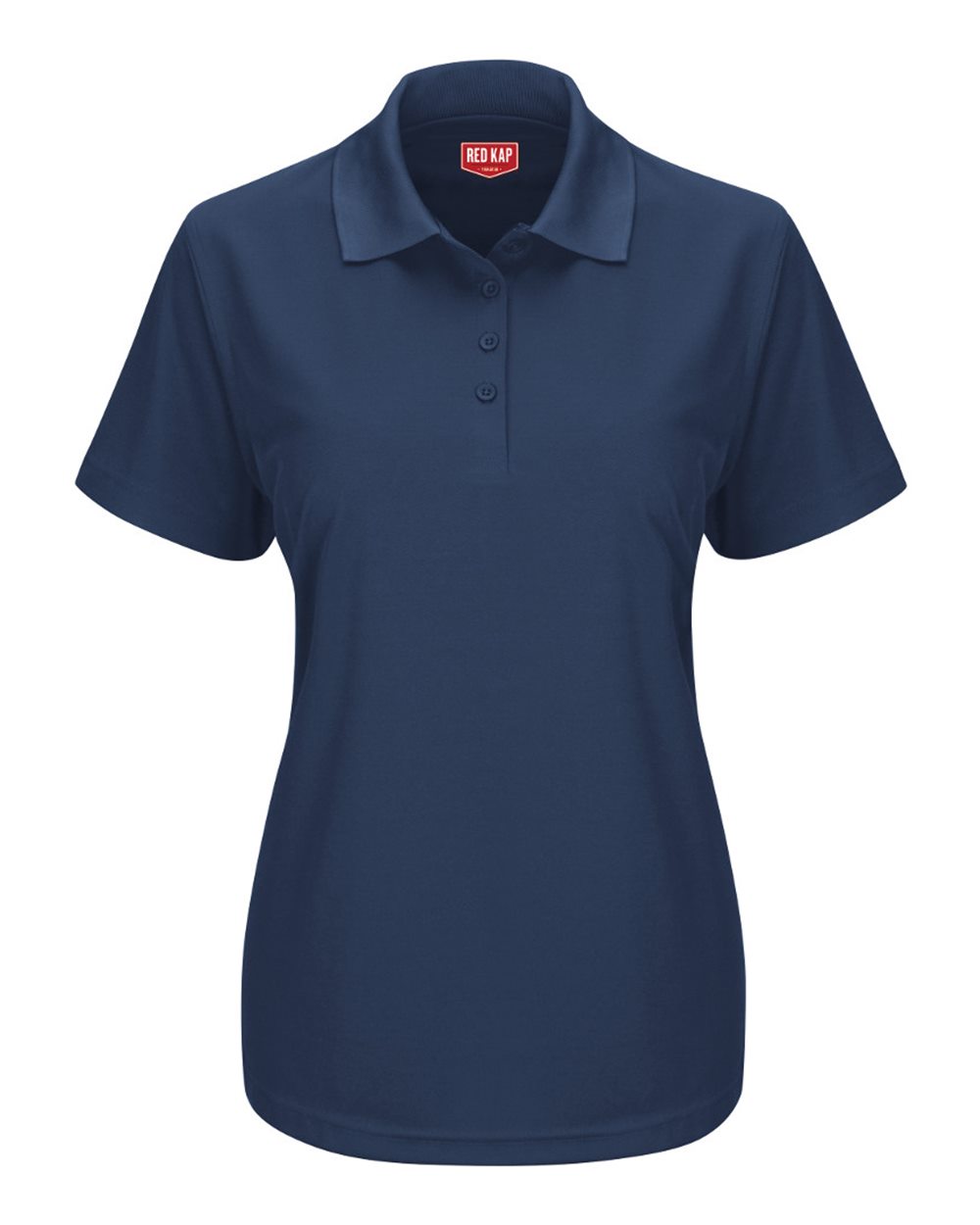 Women's Performance Knit Pocketless Core Polo - Front - B54230650 - Navy