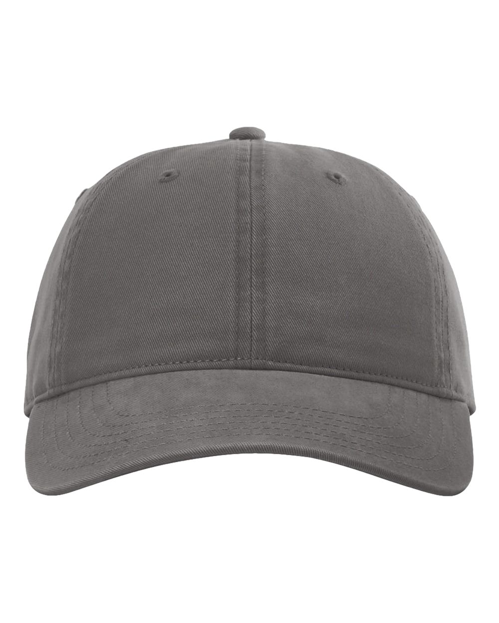 Peach Twill Dad Hat - Front - B27895590 - Charcoal