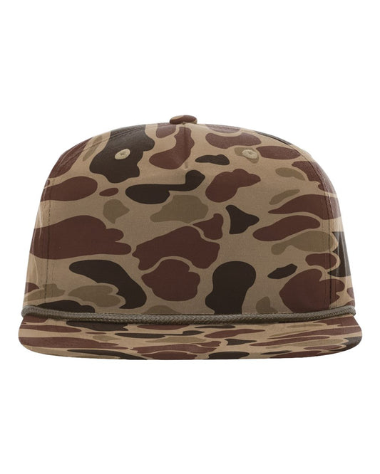 Printed Umpqua Cap - Front - B38095980 - Bark Duck Camo/ Brown