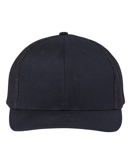112+ R-Flex Adjustable Trucker Cap - Front - B99895660 - Black