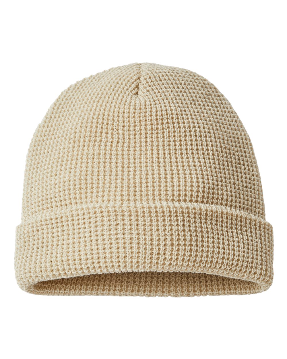 Waffle Cuffed Beanie - Back - B99695540 - Birch