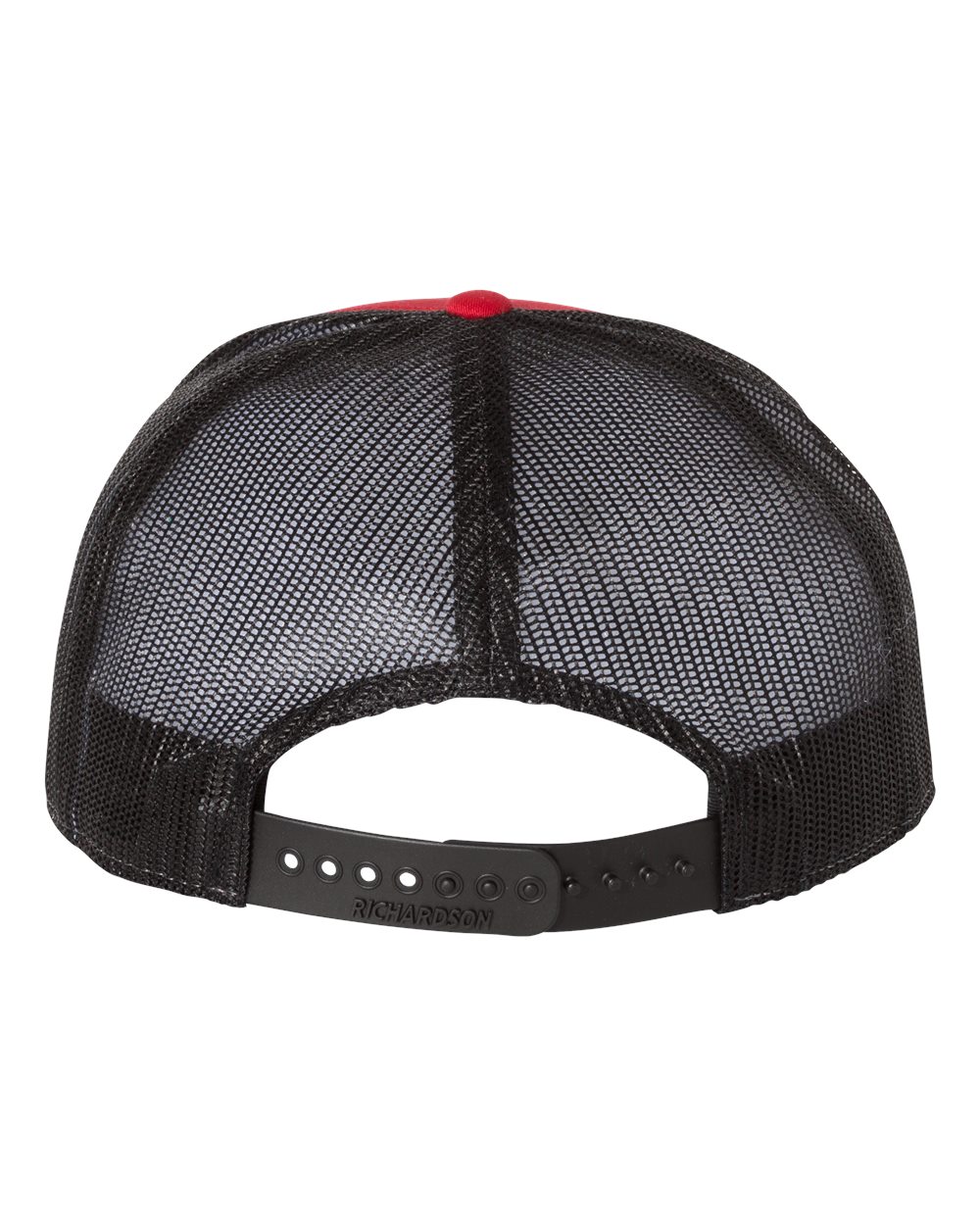 Seven-Panel Trucker Cap - Back - B71995700 - Red/ Black