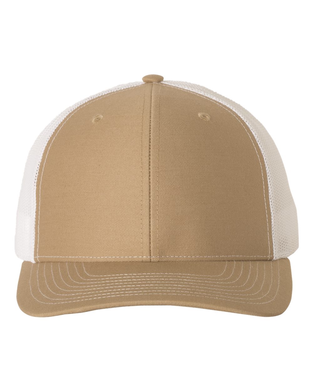 Snapback Trucker Cap - Front - B18095280 - Khaki/ White