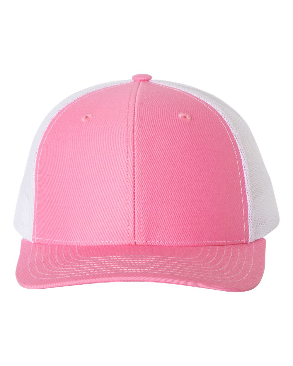 Snapback Trucker Cap - Front - B18095310 - Hot Pink/ White