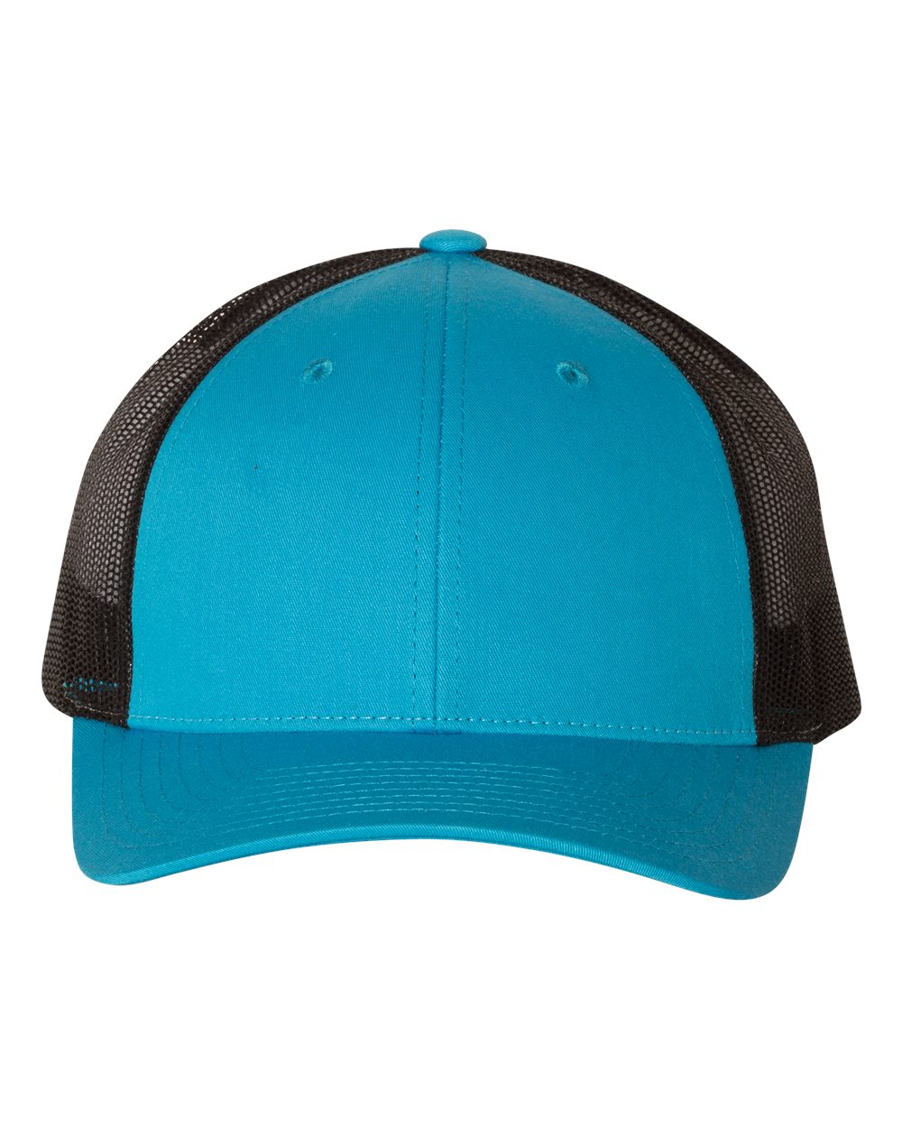 Low Pro Trucker Cap - Front - B79195740 - Cyan/ Black